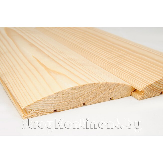 Блок хаус ель, сосна 21x90x3000 (4000, 6000) мм сорт C