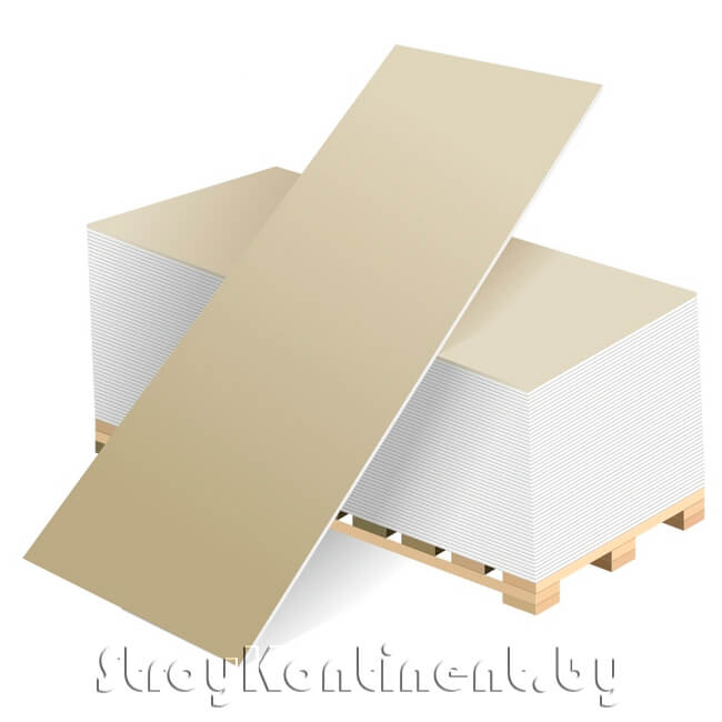 Гипсовая обычная плита ГСП тип А (ГКЛ)