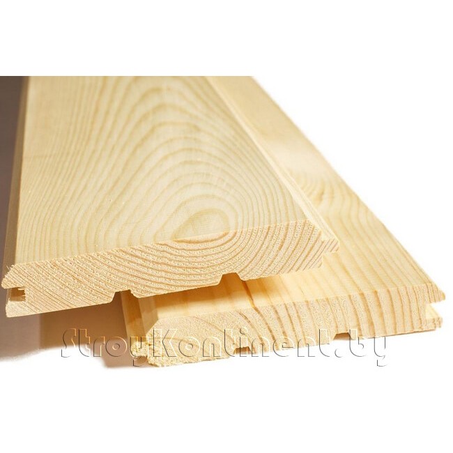 Имитация бруса ель, сосна 12,5x115x3000 (6000) мм сорт АB